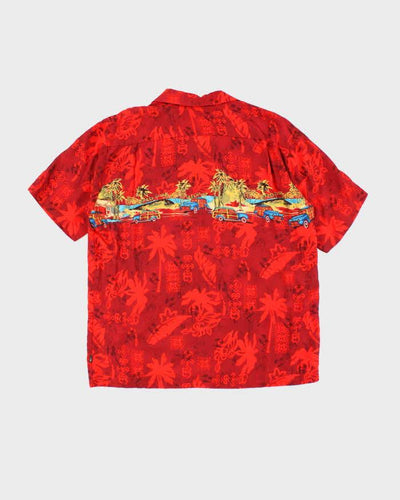 Vintage Pineapple Connection Oversized Hawaiian Shirt - M