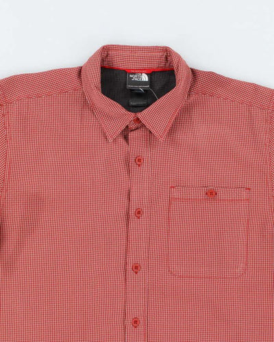 Vintage The North Face Check Short Sleeve Shirt - M