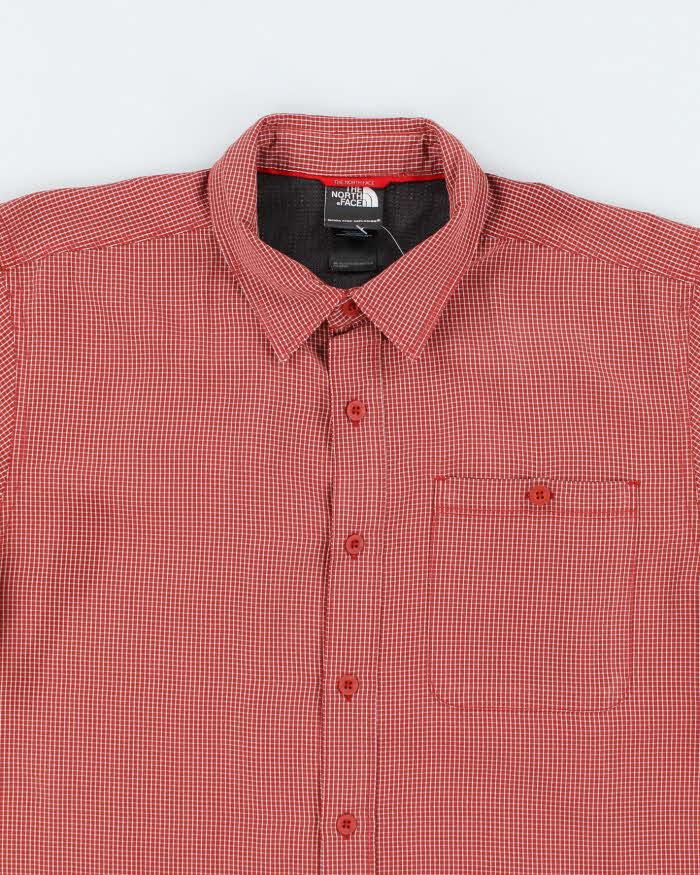 Vintage The North Face Check Short Sleeve Shirt - M