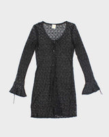 Vintage 90s Rubber Ducky Lace Cover-Up Top - S