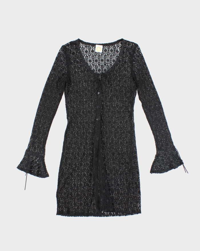 Vintage 90s Rubber Ducky Lace Cover-Up Top - S