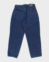 Vintage Y2k Fubu Dark Wash Yellow Piped Jeans - W35 L32