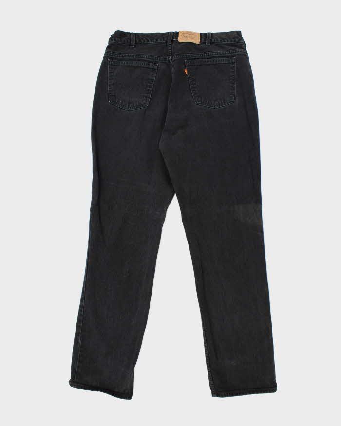 Vintage 80's Levi's Relaxed Fit Orange Tab Black Wash Jeans - W34 L32