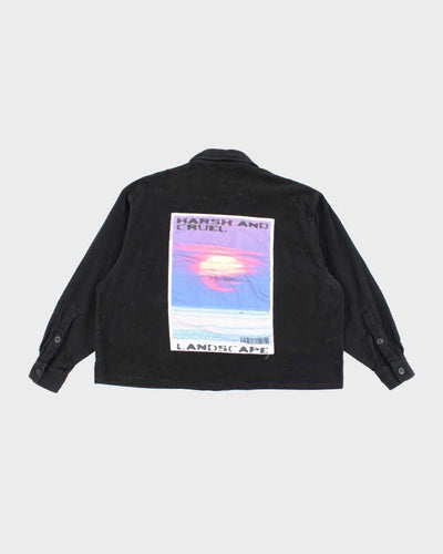 Vintage Harsh and Cruel Cropped Button Up Corduroy Shirt - L