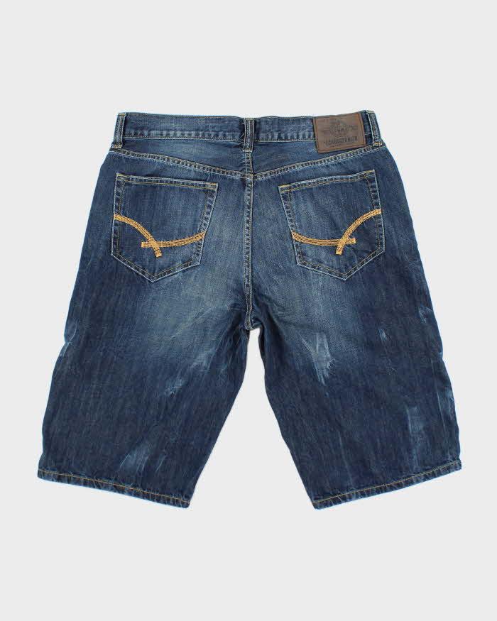 Vintage 2000's ECKO ULTD Wide Leg Dark Wash Denim Shorts - W34 L13