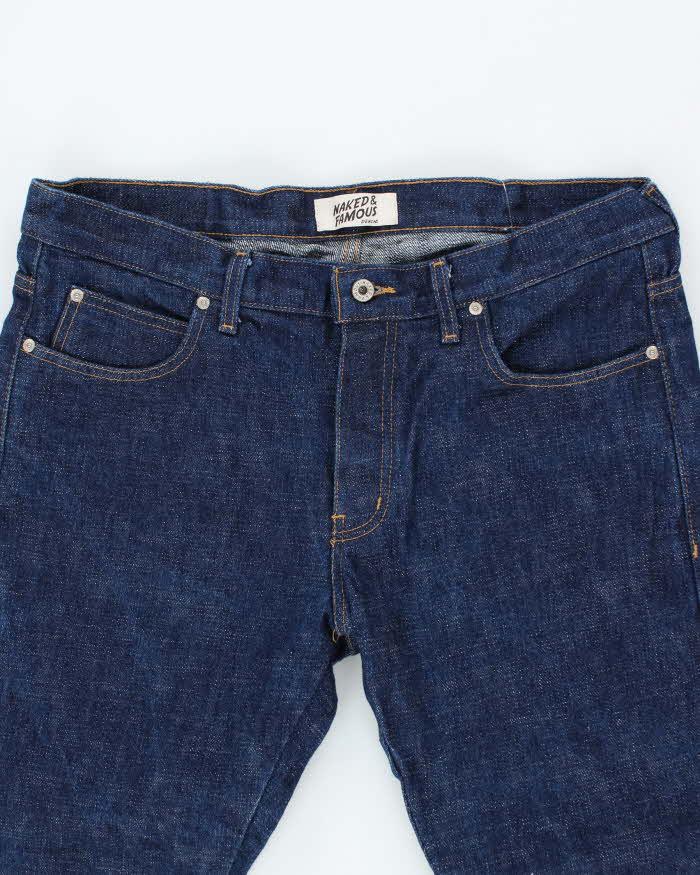 Naked & Famous Wild Blue Selvedge Jeans - W38 L30