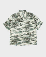 Vintage Montage Tropics Silk Hawaiian Shirt - M