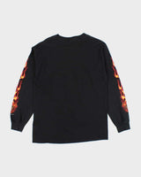 Vintage 2000's Forged in Fire Flamed Sleeved Long-sleeved T-Shirt - M
