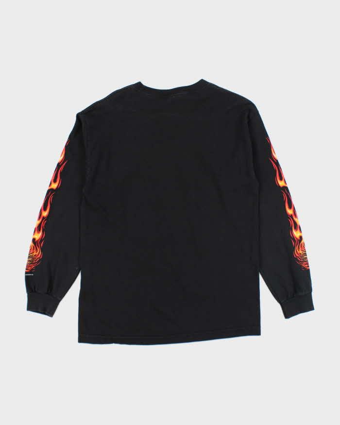 Vintage 2000's Forged in Fire Flamed Sleeved Long-sleeved T-Shirt - M