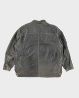 Vintage 90s Diesel Distressed Oversized Leather Jacket - XL