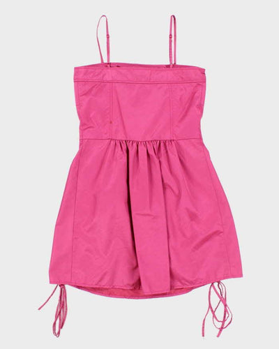 Vintage Y2k 00s Bread n Butter Pink Cargo Mini Dress - S