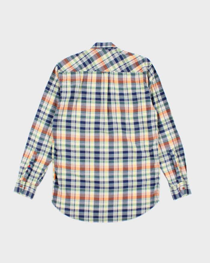 Vintage Hermes Colourful Check Shirt - L