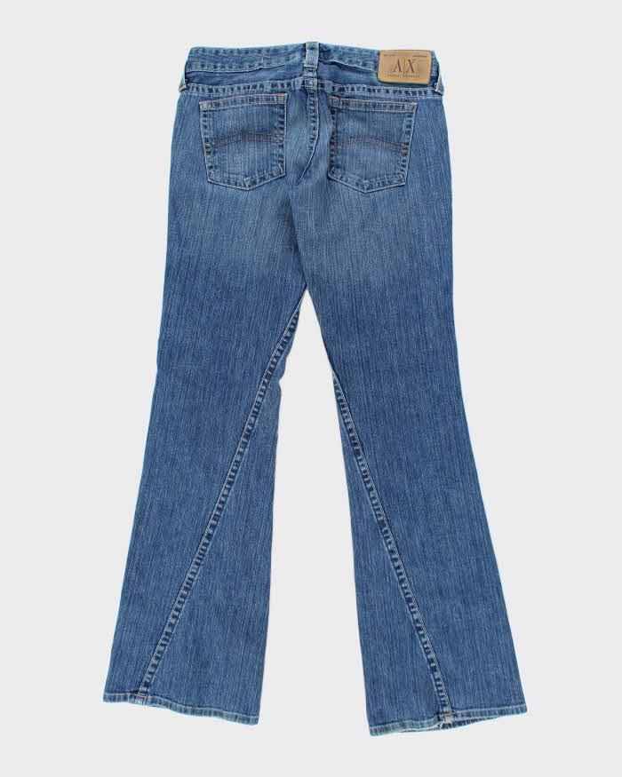 Y2k 00s Armani Exchange Flared Medium Wash Jeans - W32 L34