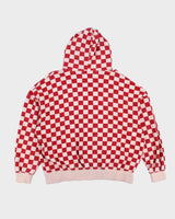 Vintage Y2K Checked Oversized Hoodie - XL