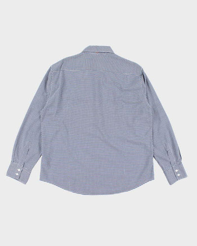 Vintage Hugo Boss Checked Long Sleeve Shirt - L