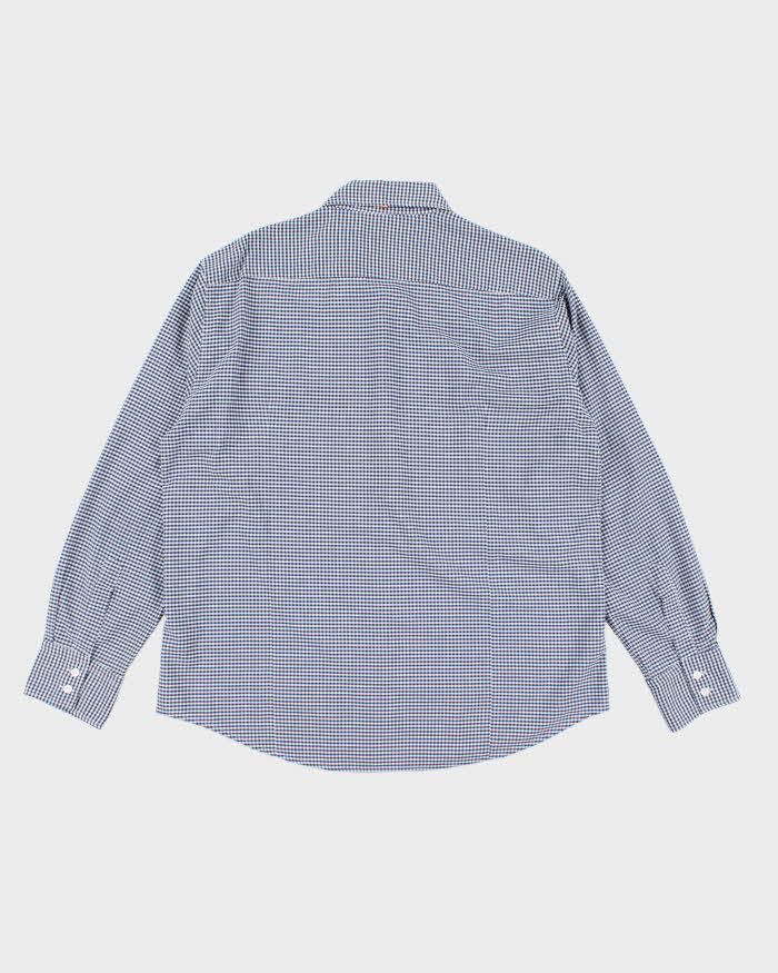 Vintage Hugo Boss Checked Long Sleeve Shirt - L