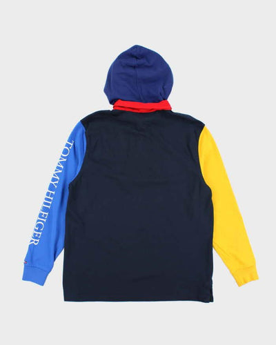 Vintage Y2K Tommy Hilfiger Small Crest Hoodie - L