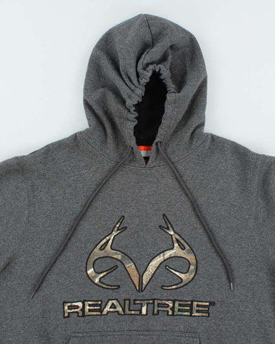 Vintage Y2K Real Tree Big Logo Graphic Hoodie - L