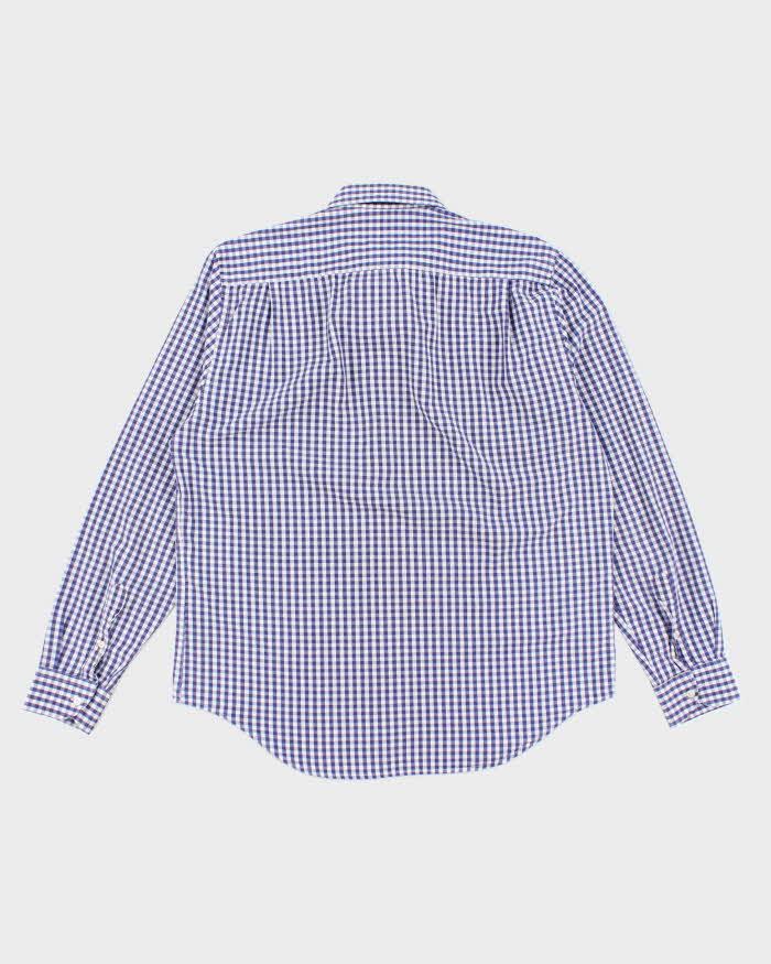 Vintage Lacoste Checked Long Sleeve Oversized Shirt - XL