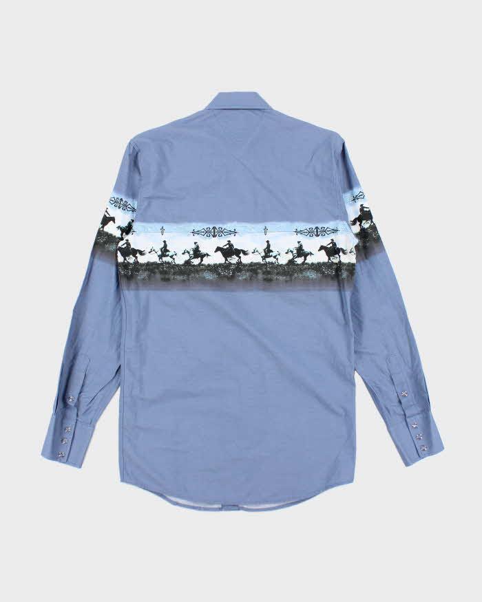 Panhandle Slim Blue Western Shirt - S