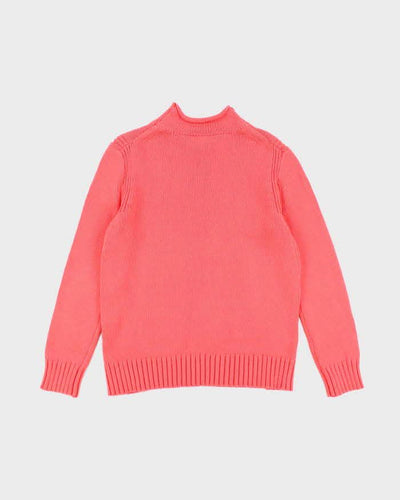 Vintage 2000's Women's J Crew Moc Neck Knit Jumper - S