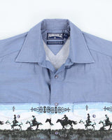 Panhandle Slim Blue Western Shirt - S
