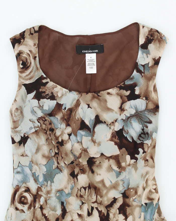 Vintage 90s Jones New York Silk Dress - S