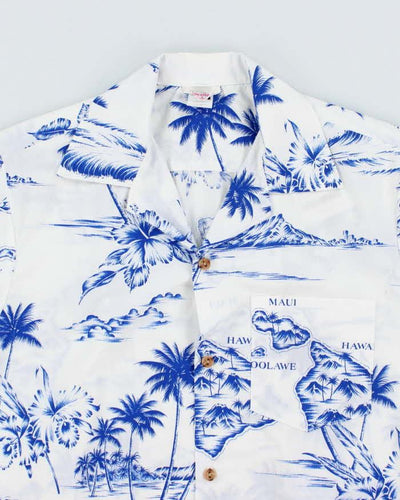 Vintage 80s Hawaiian Highway Hawaiian Shirt - M