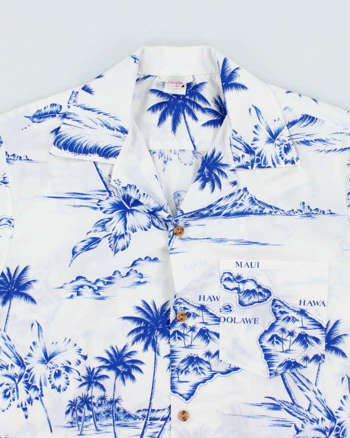 Vintage 80s Hawaiian Highway Hawaiian Shirt - M