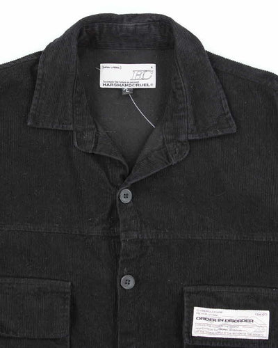 Vintage Harsh and Cruel Cropped Button Up Corduroy Shirt - L