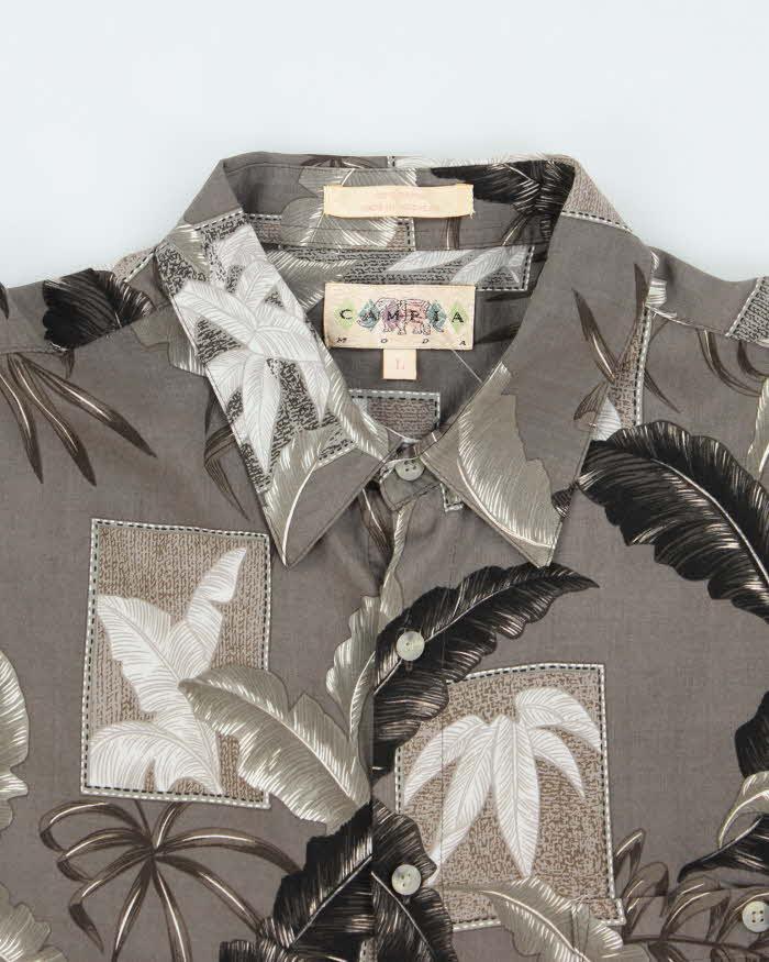 Vintage Campia Grey Hawaiian Shirt - L