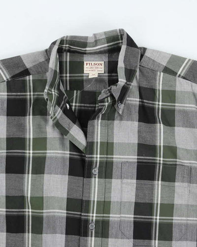 Filson Green Check Long Sleeve Shirt - XS