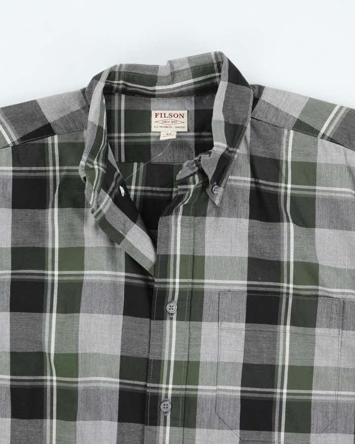 Filson Green Check Long Sleeve Shirt - XS
