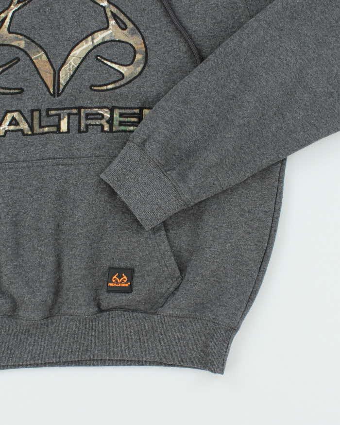 Vintage Y2K Real Tree Big Logo Graphic Hoodie - L