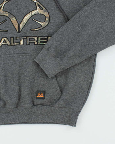 Vintage Y2K Real Tree Big Logo Graphic Hoodie - L