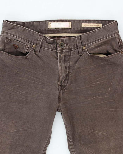 Vintage Y2k 00s Guess Brown Jeans - W34 L32