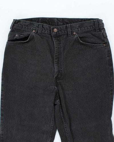 Vintage 80's Levi's Relaxed Fit Orange Tab Black Wash Jeans - W34 L32