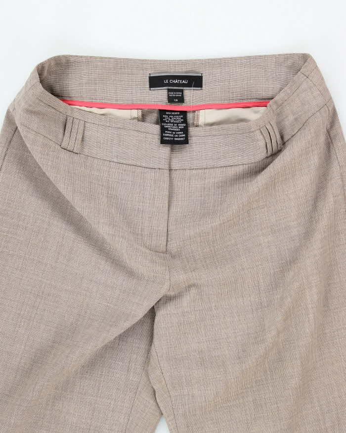 Vintage Y2k 00s Le Chateau Brown Trousers - W30 L33