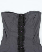 Vintage Y2k 00s Vexy Lace-Up Mini Dress - S