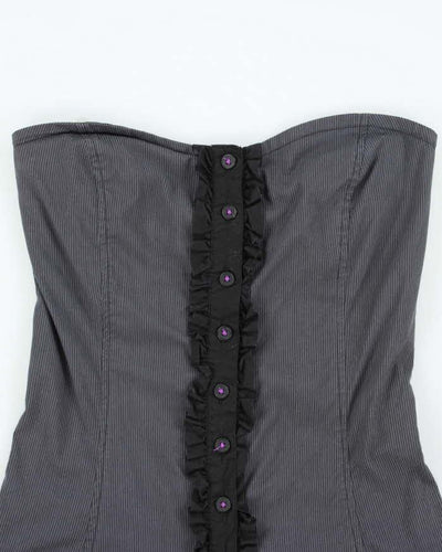Vintage Y2k 00s Vexy Lace-Up Mini Dress - S