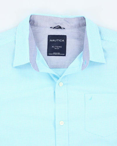 Vintage Nautica Checked Long Sleeve Shirt - XL