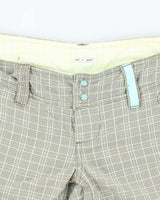 Vintage Y2k 00s Lululemon Checked Beach Shorts - S