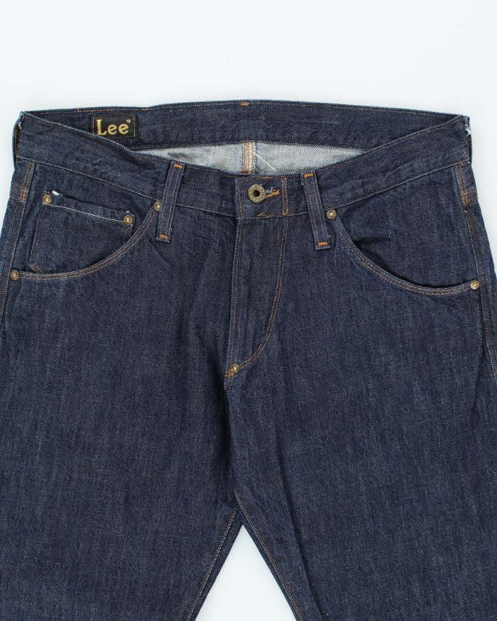 Vintage 90's Lee Dark Wash Raw Denim Jeans - W32 L33