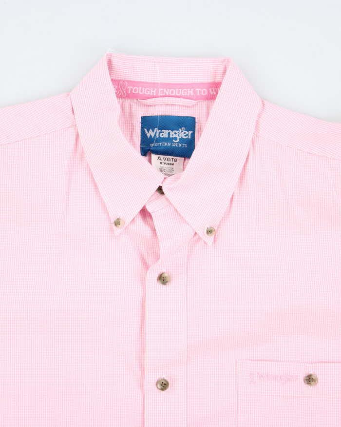 Vintage Wrangler Checked Long Sleeve Oversized Shirt - XL