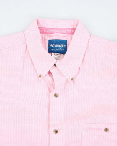 Vintage Wrangler Checked Long Sleeve Oversized Shirt - XL