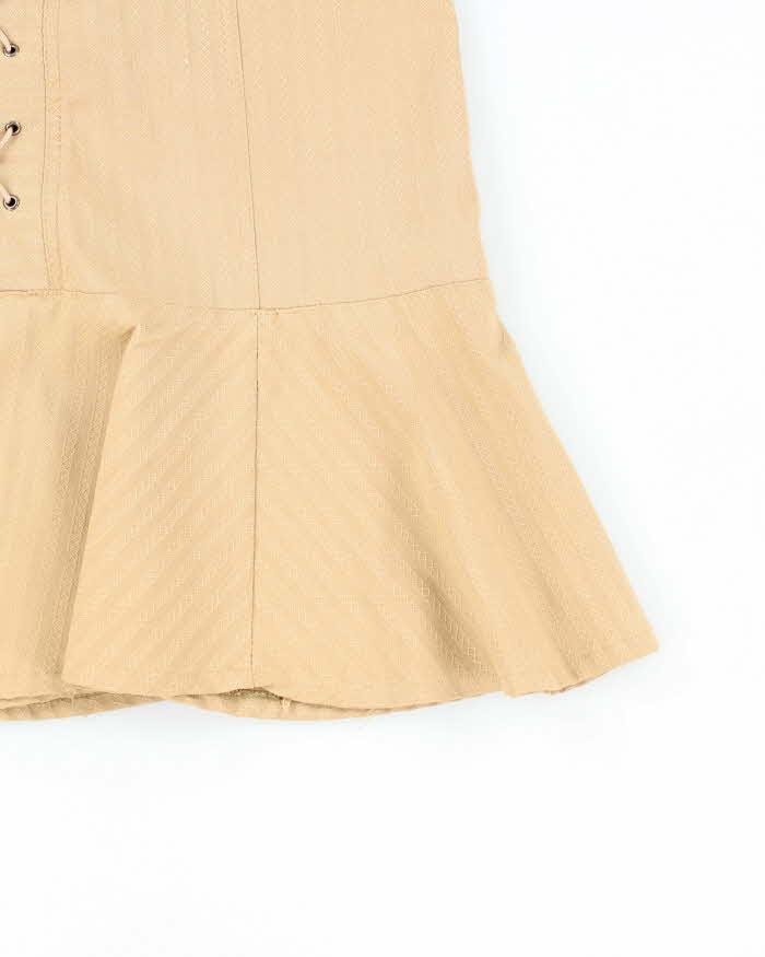 Vintage 90s Janny Flower Lace-Up Skirt - S