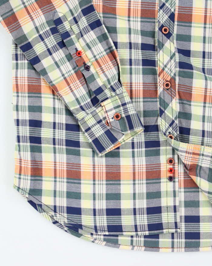 Vintage Hermes Colourful Check Shirt - L