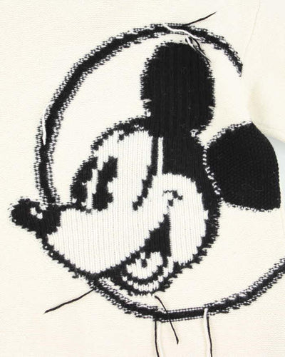 Vintage MO & CO Mickey Mouse Graphic Print Wool Blend Knit Jumper - L
