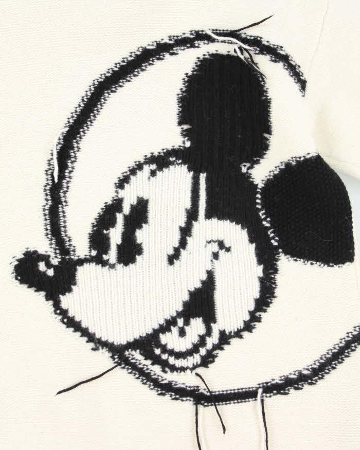 Vintage MO & CO Mickey Mouse Graphic Print Wool Blend Knit Jumper - L