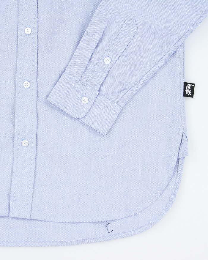 Stussy Deadstock Blue Long Sleeve Shirt - L